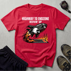 Gridiron Highway To Endzone Revvin Up Gym T-Shirt