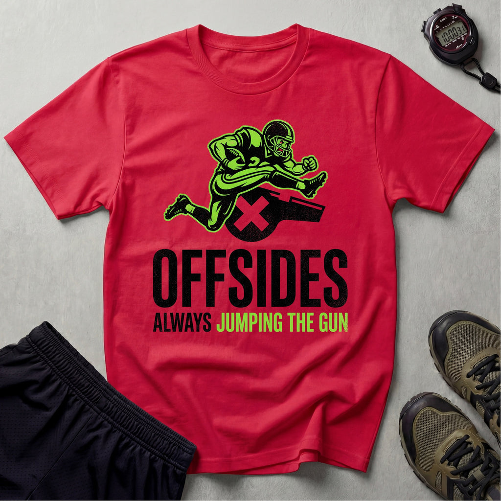 Gridiron NFL Offsides Jumping The Gun Gym T-Shirt