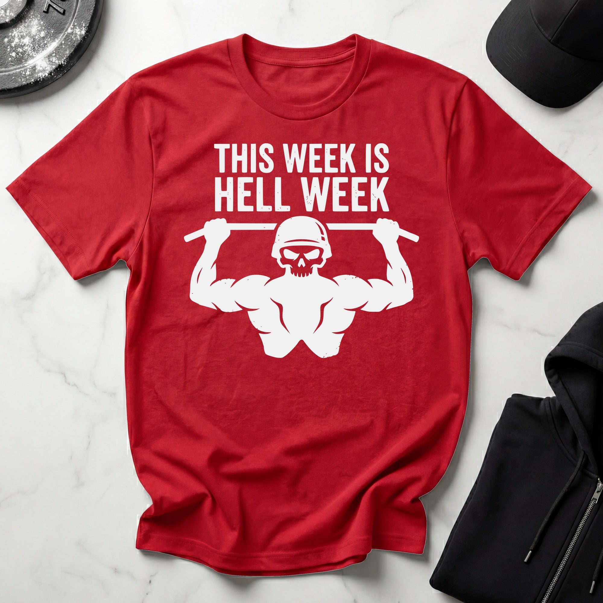 This Week Is Hell Week Dark Gym T-Shirt