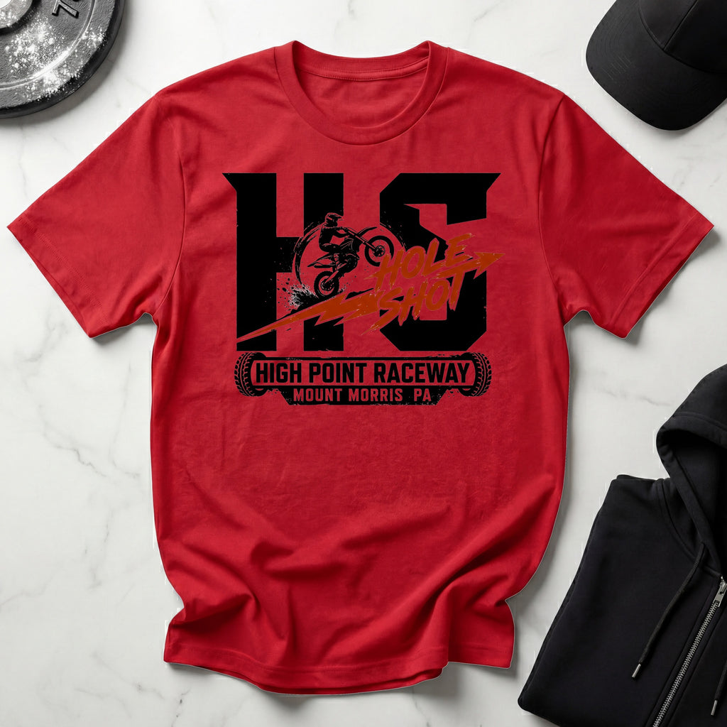 Hole Shot Dirt Biker Gymwear T-Shirt