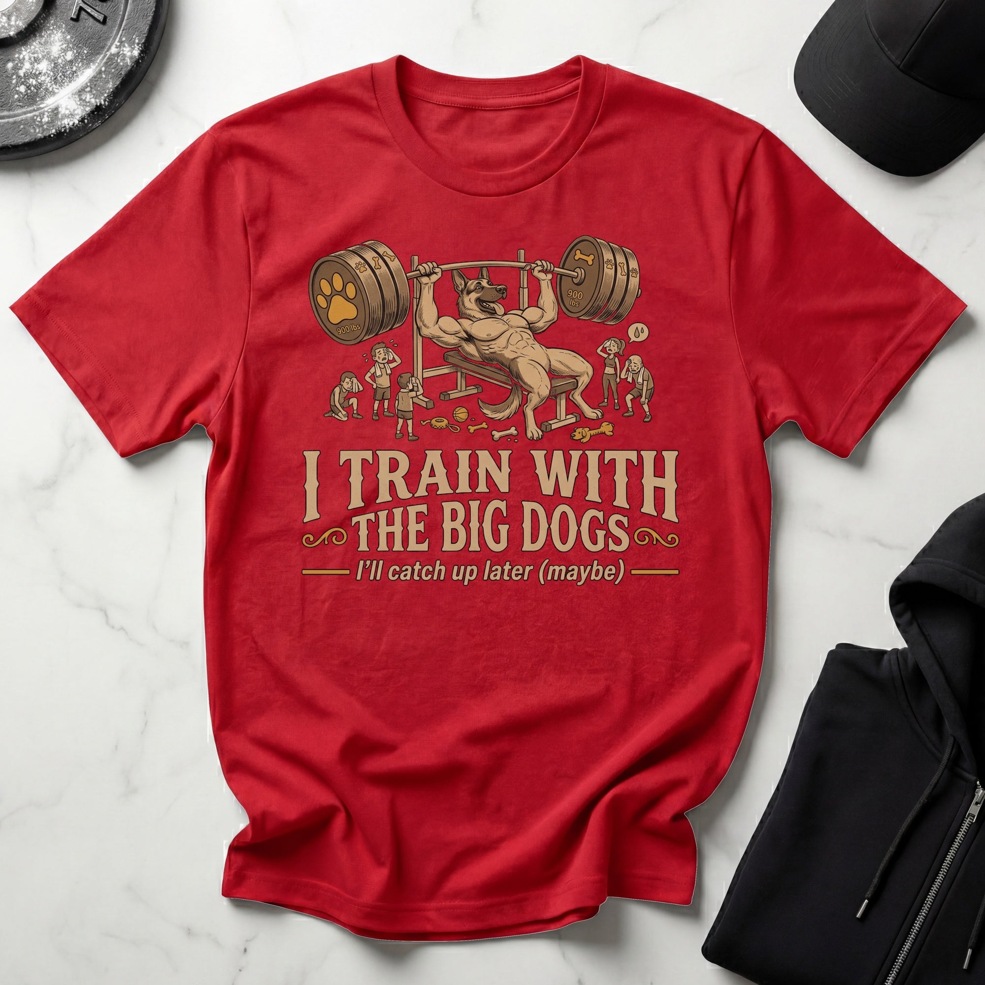 I Train With The Big Dogs Gym T-Shirt