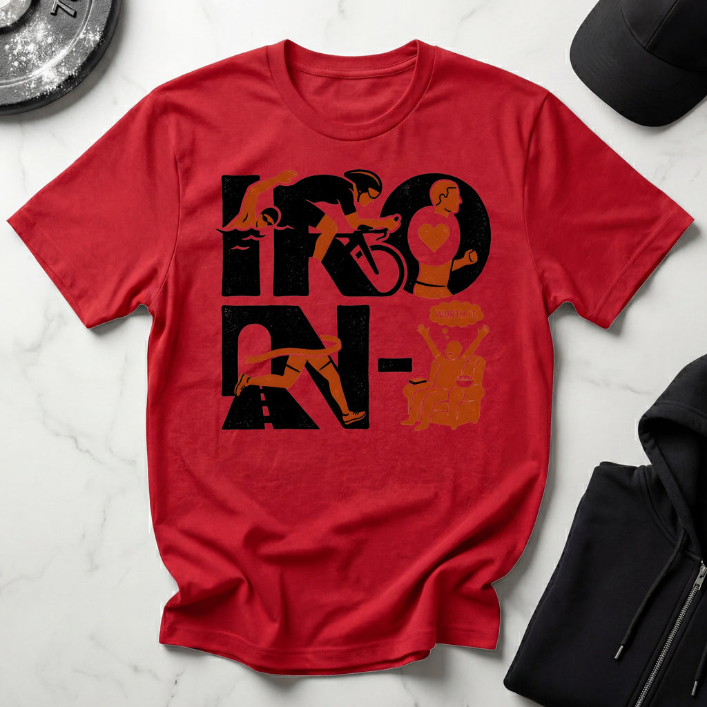 Ironman Triathlon Designer Gymwear T-Shirt