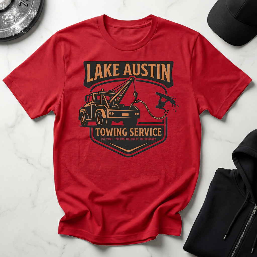 Lake Austin Wakeboarding Vintage Designer Gymwear T-Shirt