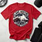 Lake Austin Towing Wakeboard Designer Gym T-Shirt