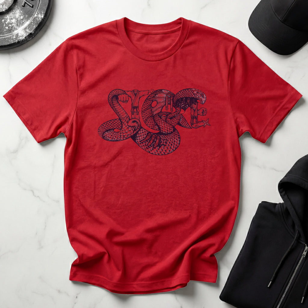MMA Strikiing Cobra Graphic Vintage Gym T-Shirt
