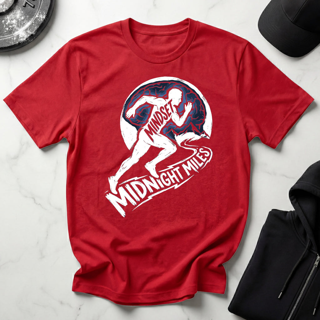 Midnight Miles Marathon Mindset Gymwear T-Shirt