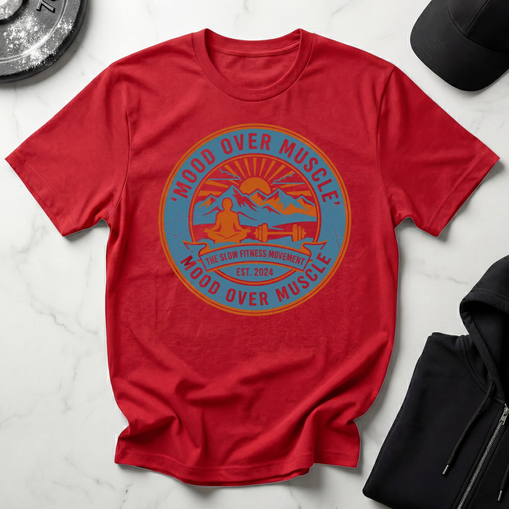 Mood Over Muscle Vintage Gym T-Shirt