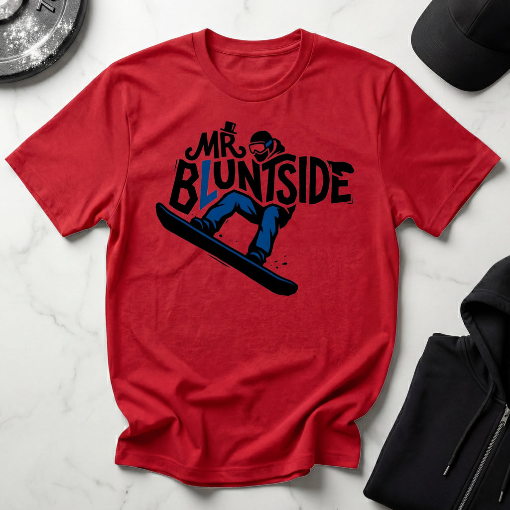 Mr Bluntside Snowboarder Gym T-Shirt