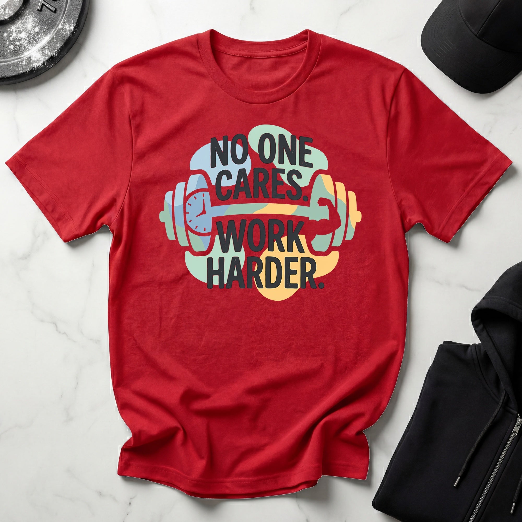 No One Cares Work Harder Gym T-Shirt