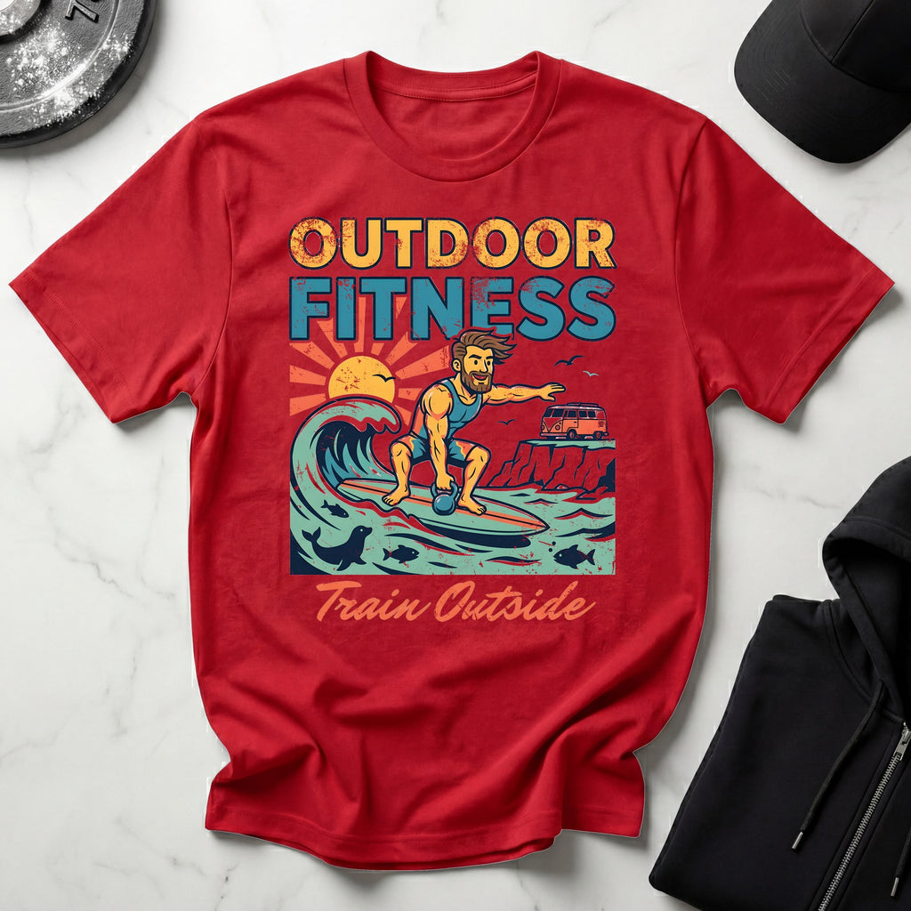 Outdoor Fitness Train Outside Gymwear T-Shirt
