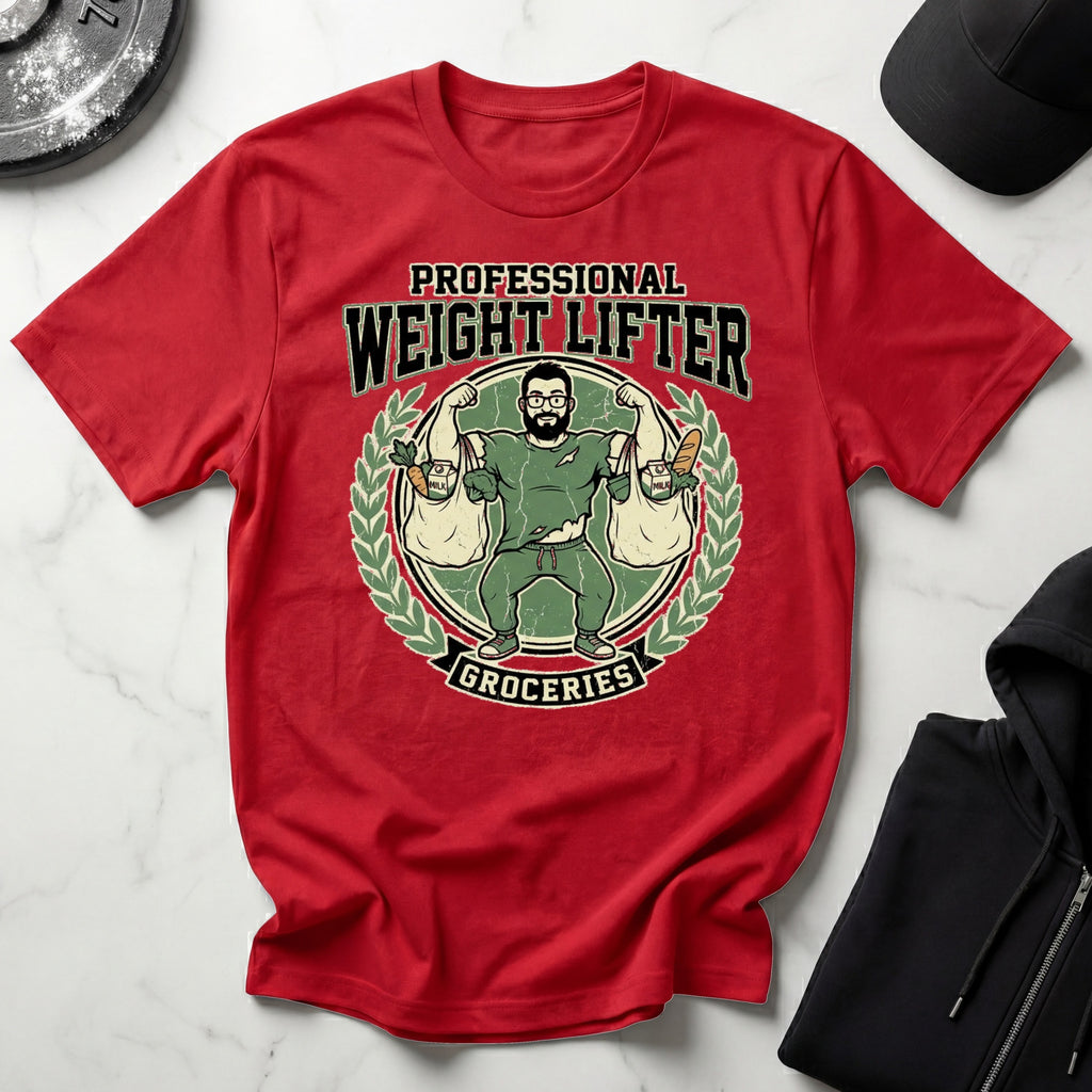 Professional Weight Lifter Groceries Gym T-Shirt