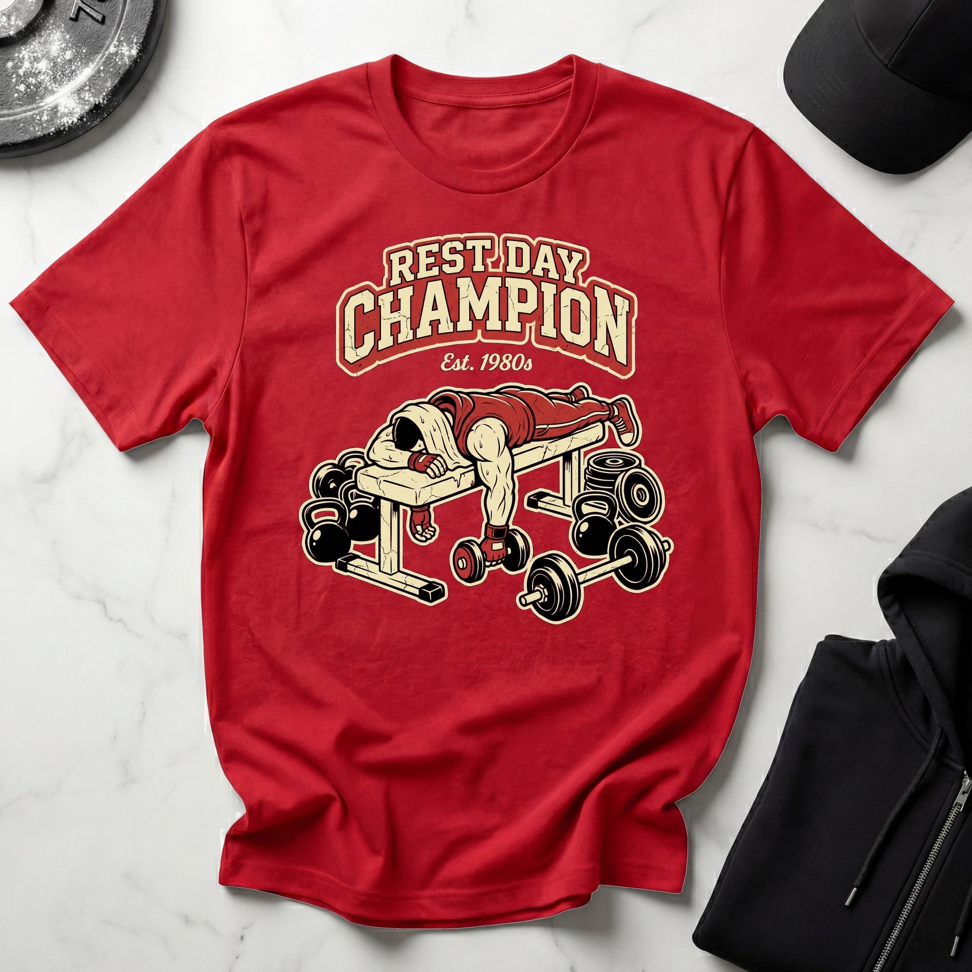 Rest Day Champion Gym T-Shirt