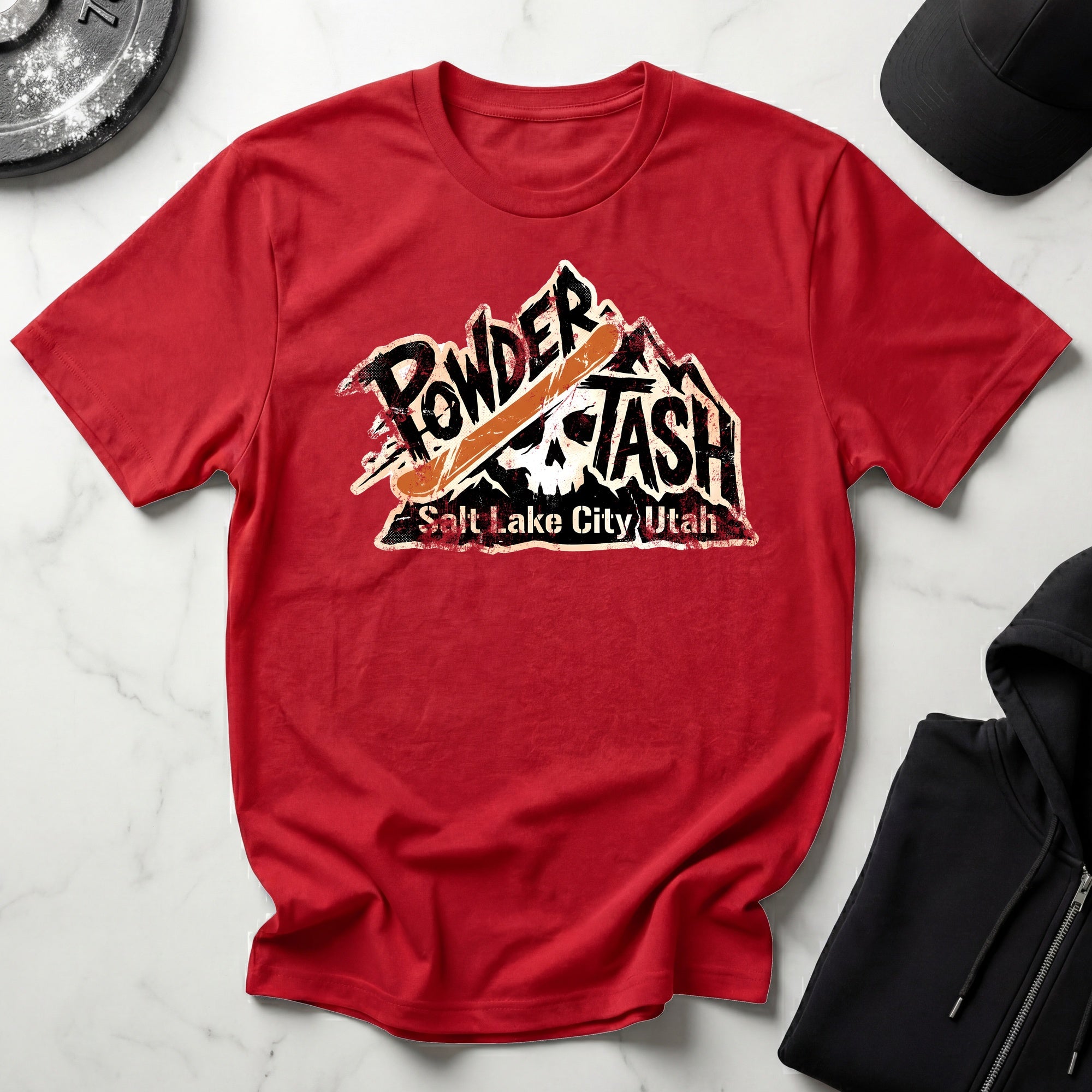 Salt Lake City Powder Stash Snowboarding T-Shir