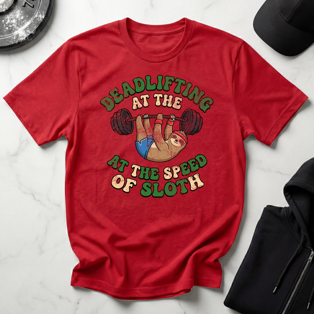 Deadlifting At The Speed of Sloth Vintage Gym T-Shirt