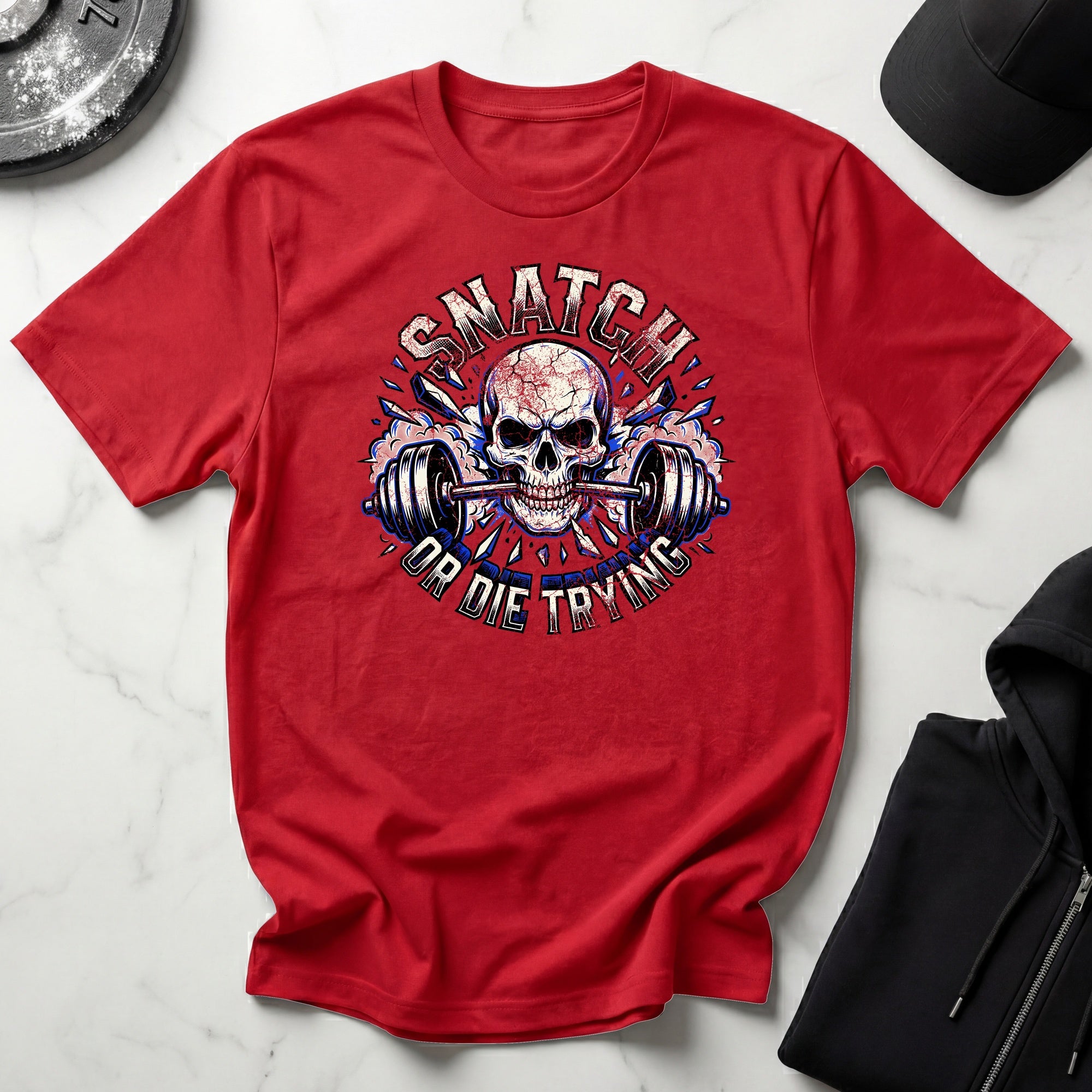 Snatch Or Die Weightlifting Gym T-Shirt