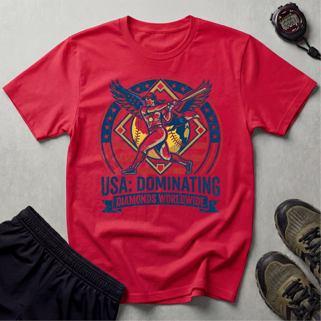 Softball USA Dominating Vintage Gym T-Shirt