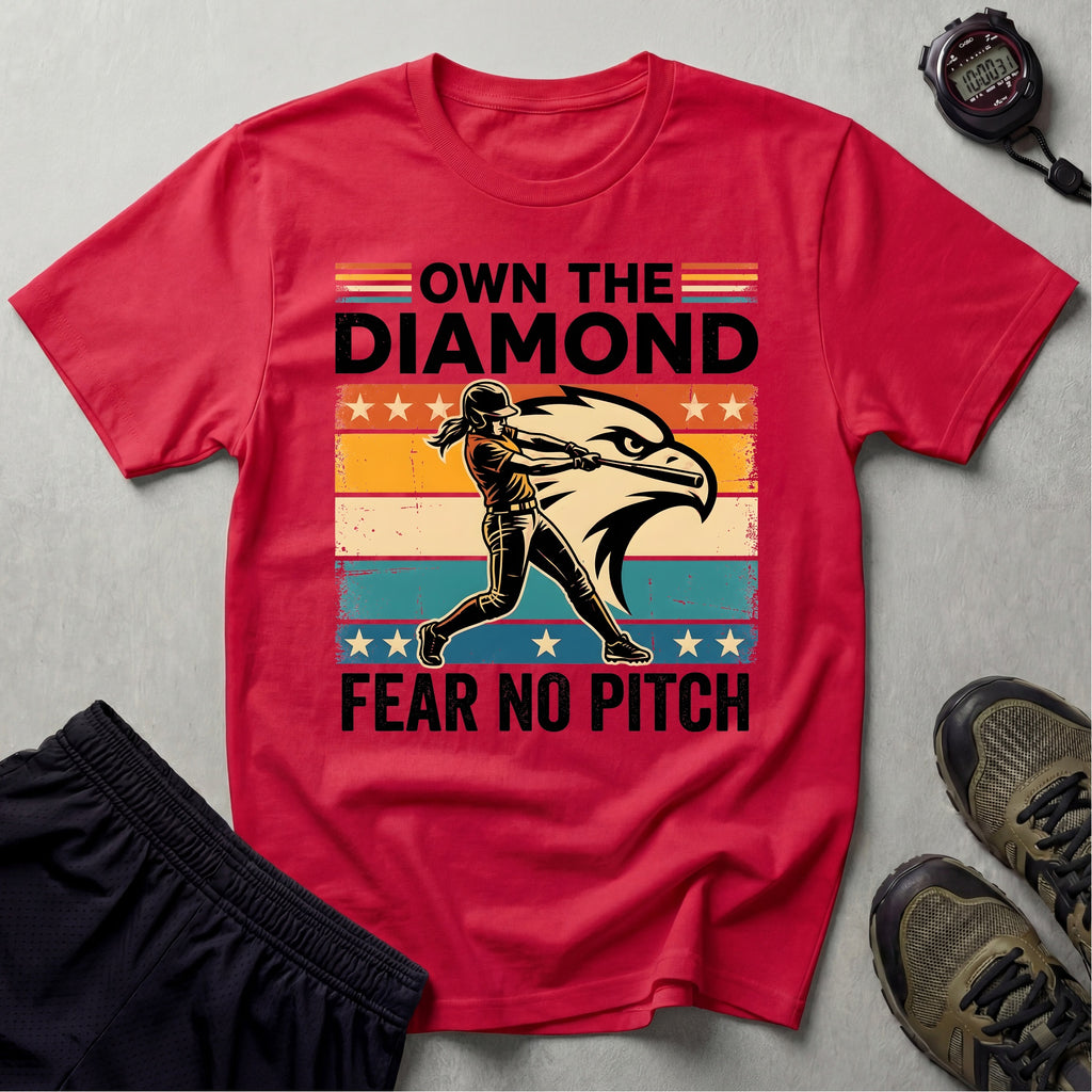 Fear No Pitch Softball USA Graphic T-Shirt