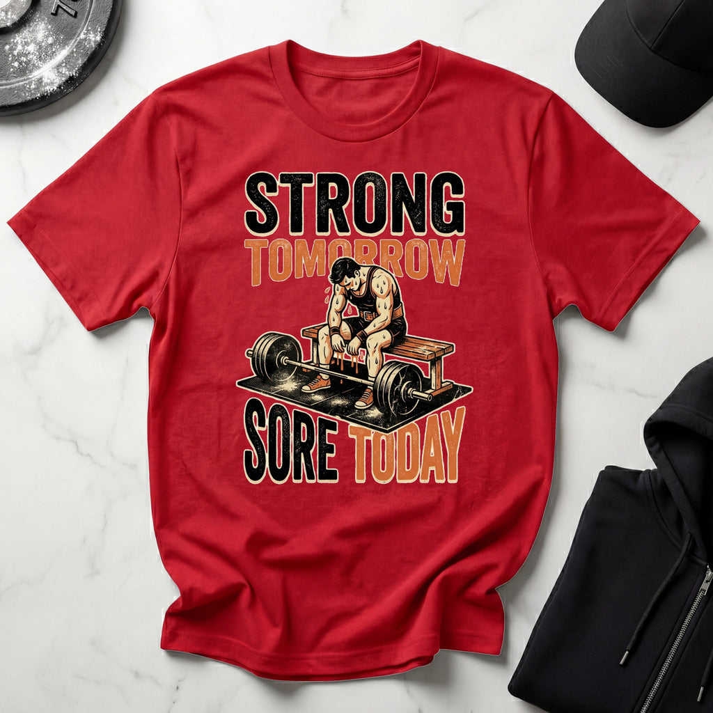 Strong Tomorrow Sore Today Bodybuilding T-Shirt