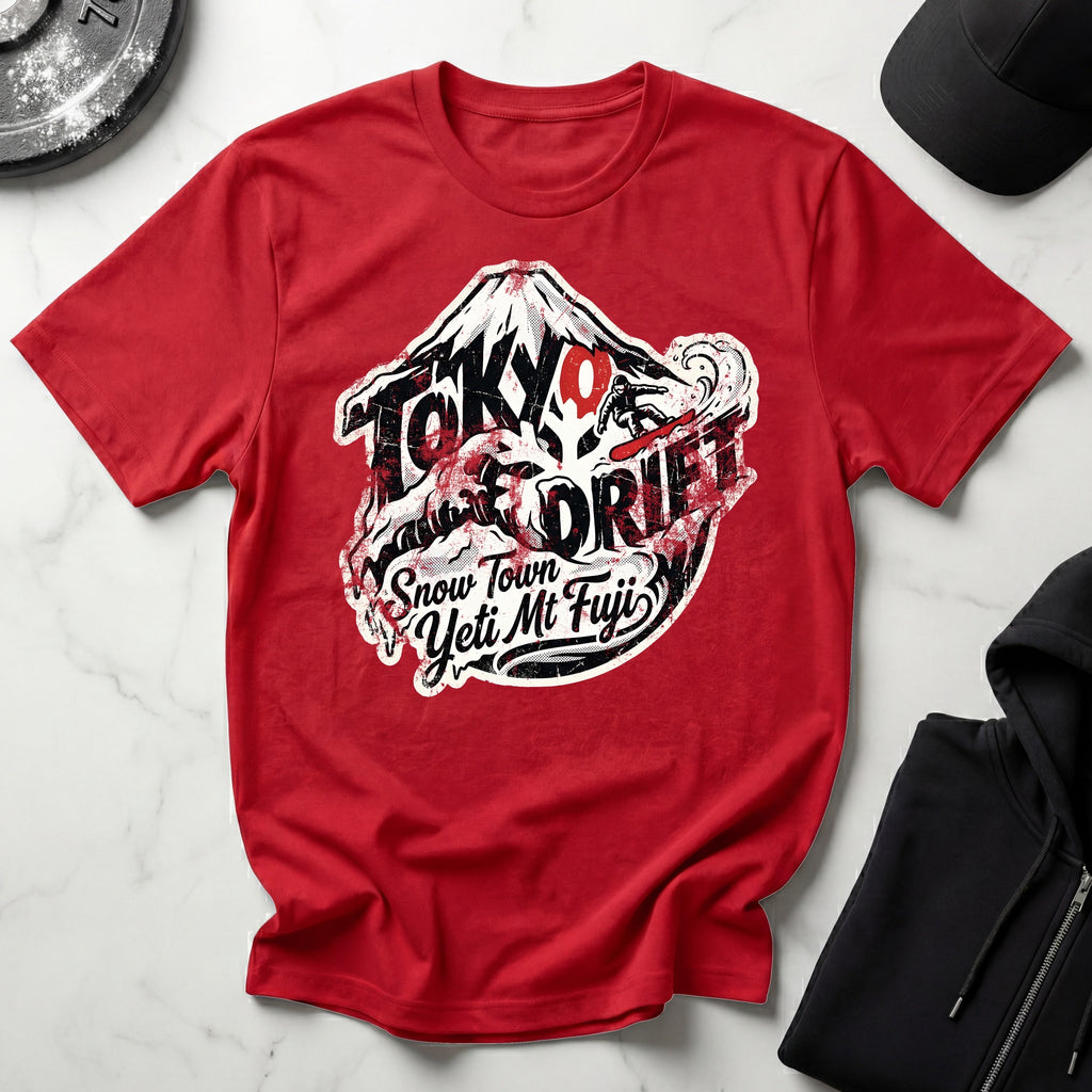 Mt Fuji Drift Snowboarding T-Shirt