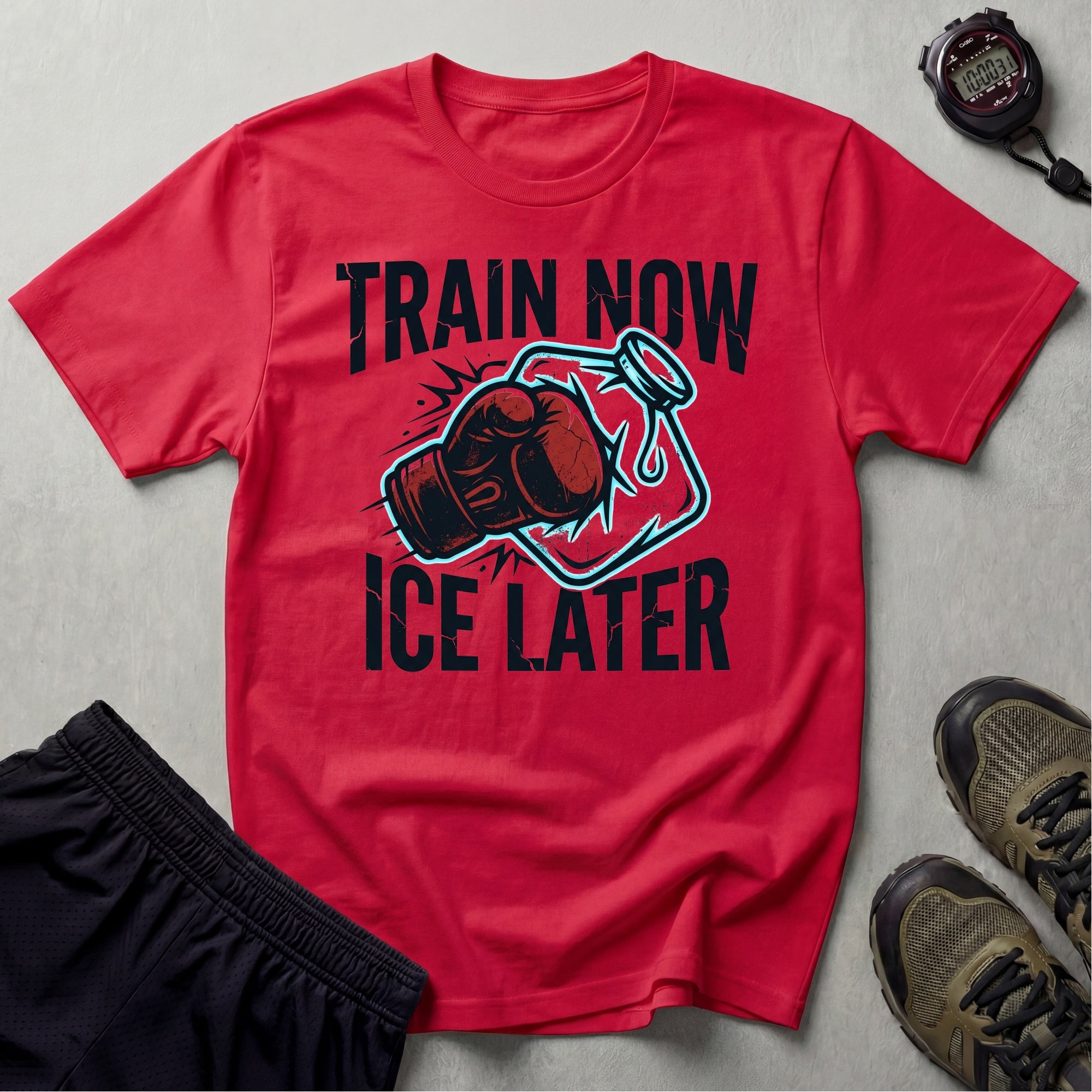 Train Now Ice Later Boxing Gymwear T-Shirt
