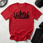Vertican Rock Climbing Designer Gym T-Shirt