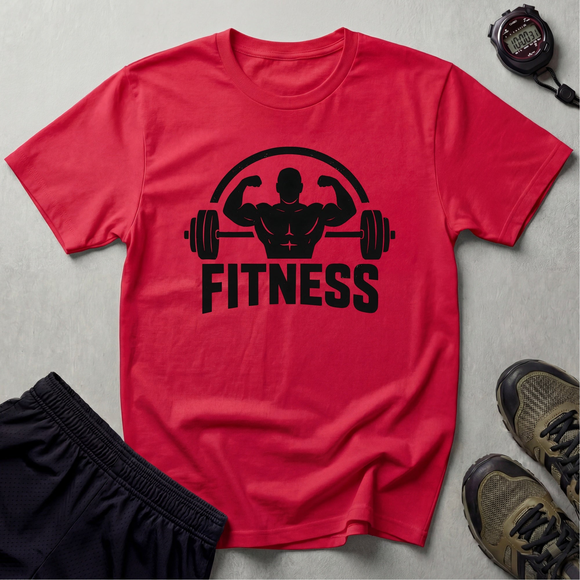 Bodybuilder lifting weights T-Shirt