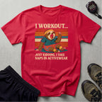 Napping Bear in Activewear T-Shirt