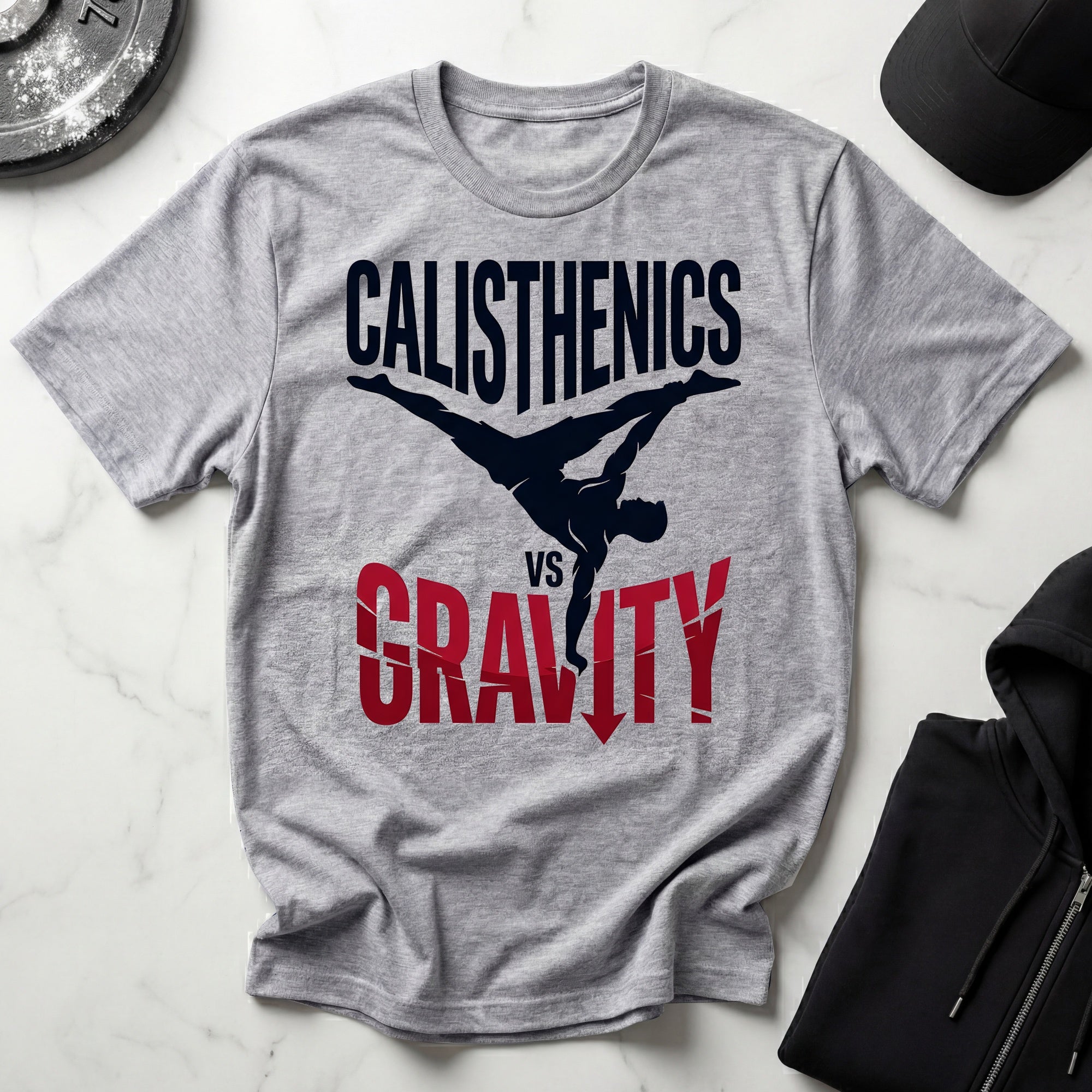 Calisthenics Vs Gravity Designer Gymwear T-Shirt