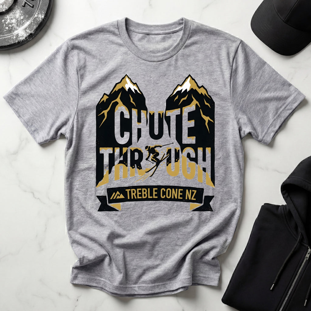 Chute Through Treble Cone Ski T-Shirt