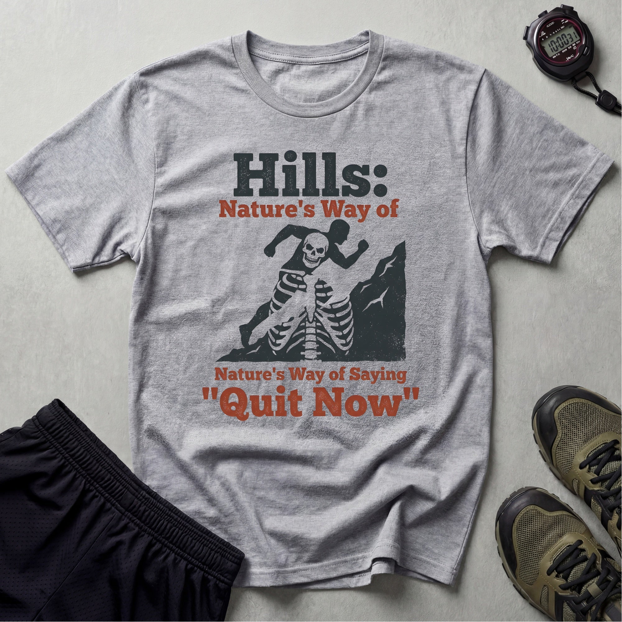 Cross Country Hills Quit Now Gym T-Shirt