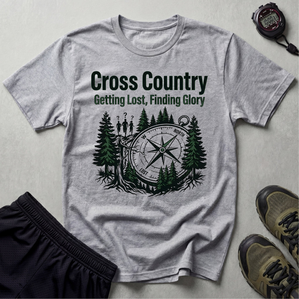 Cross Country Getting Lost Finding Glory Gym T-Shirt