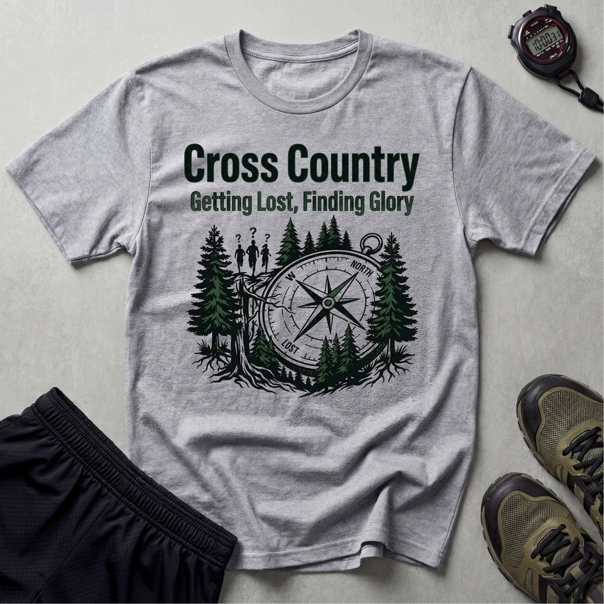 Cross Country Getting Lost Finding Glory Gym T-Shirt