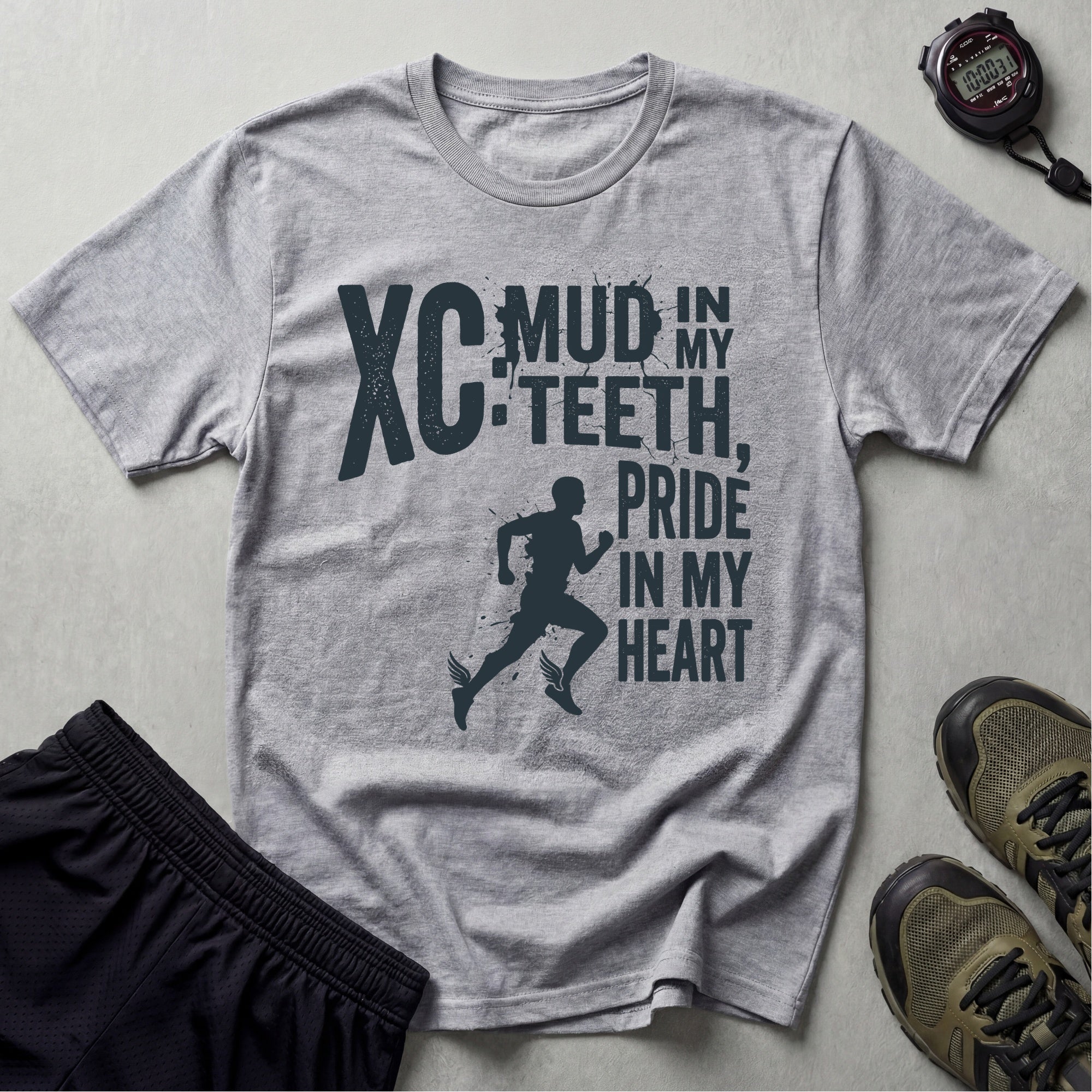 Cross Country Mud In My Teeth Gym T-Shirt