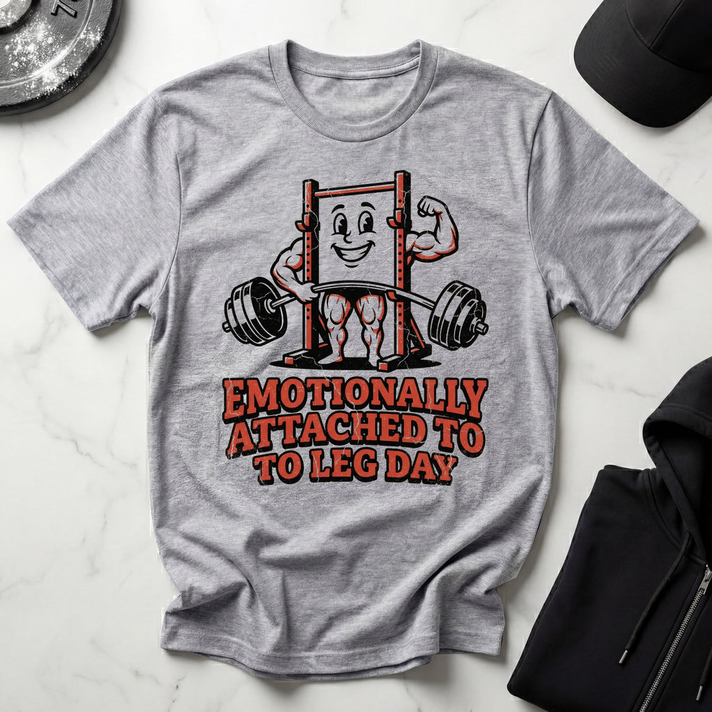 Emotionally Attached to Leg Day Gym T-Shirt