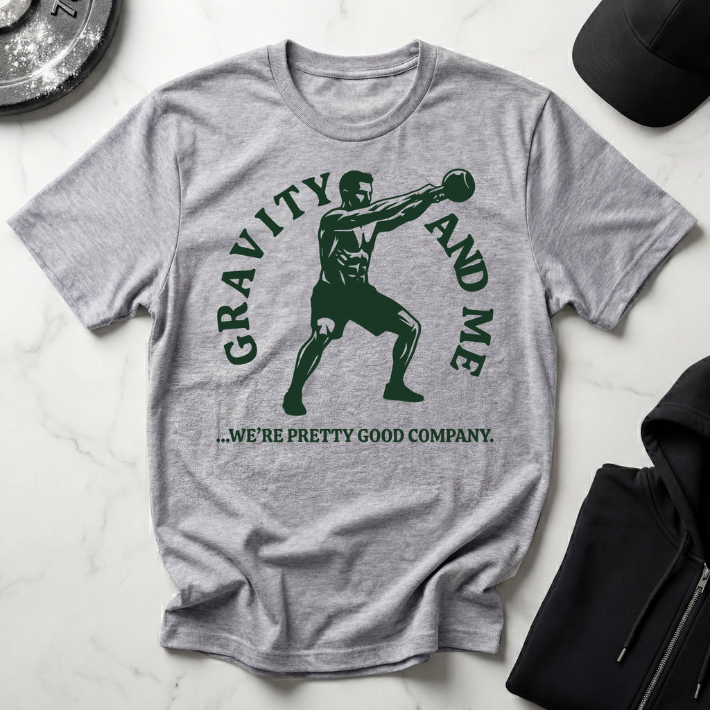Gravity and Me Kettlebell Gym T-Shirt
