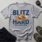 Gridiron USA Blitz Hard Retro Gym T-Shirt