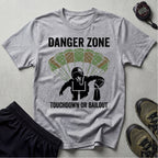 Gridiron Danger Zone Touchdown or Bail Out Gym T-Shirt