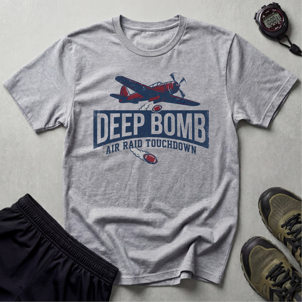 Gridiron Deep Bomb Touchdown Gymwear T-Shirt