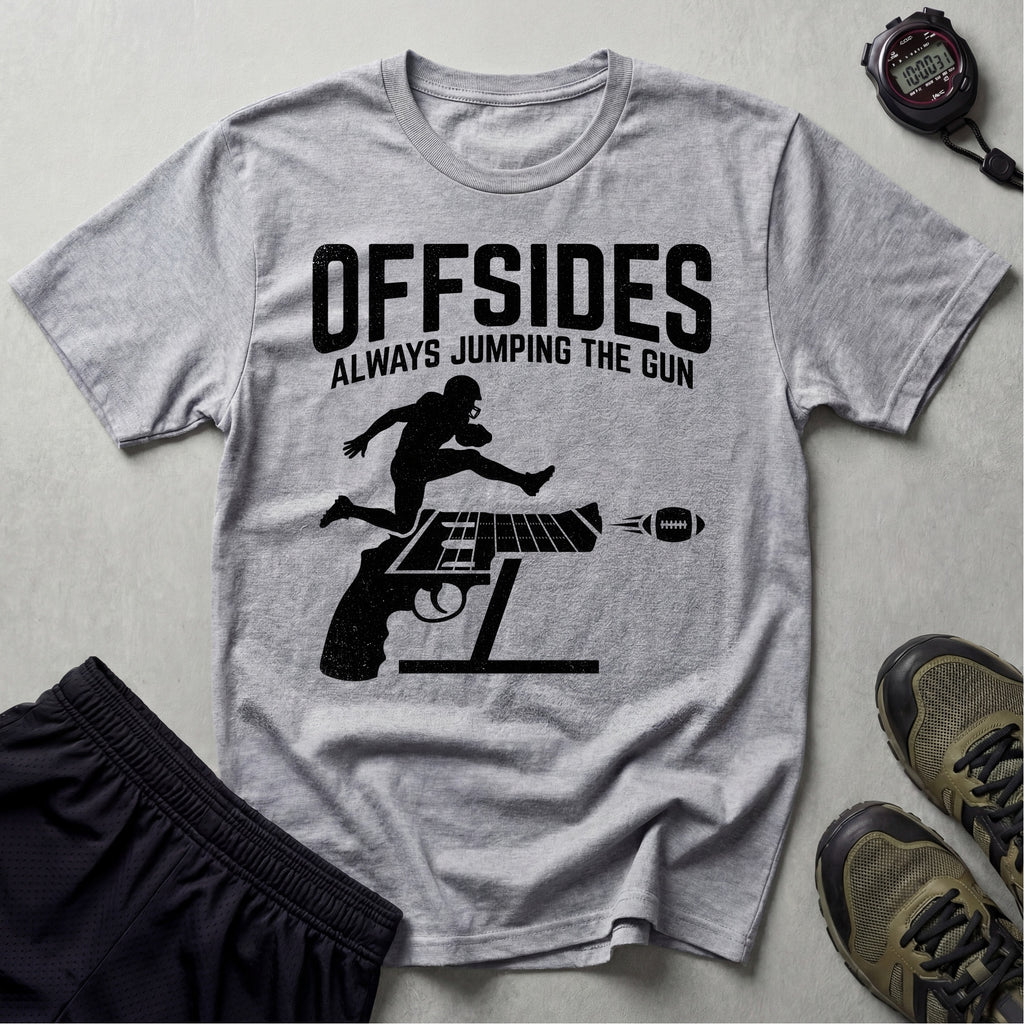Gridiron Offsides Jumping The Gun Gym T-Shirt