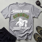 Gridiron Danger Zone Touchdown or Bail Gym T-Shirt