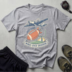 Gridiron Deep Bomb Retro Vintage Gym T-Shirt