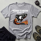 Gridiron Highway To Endzone Revvin Up Gym T-Shirt