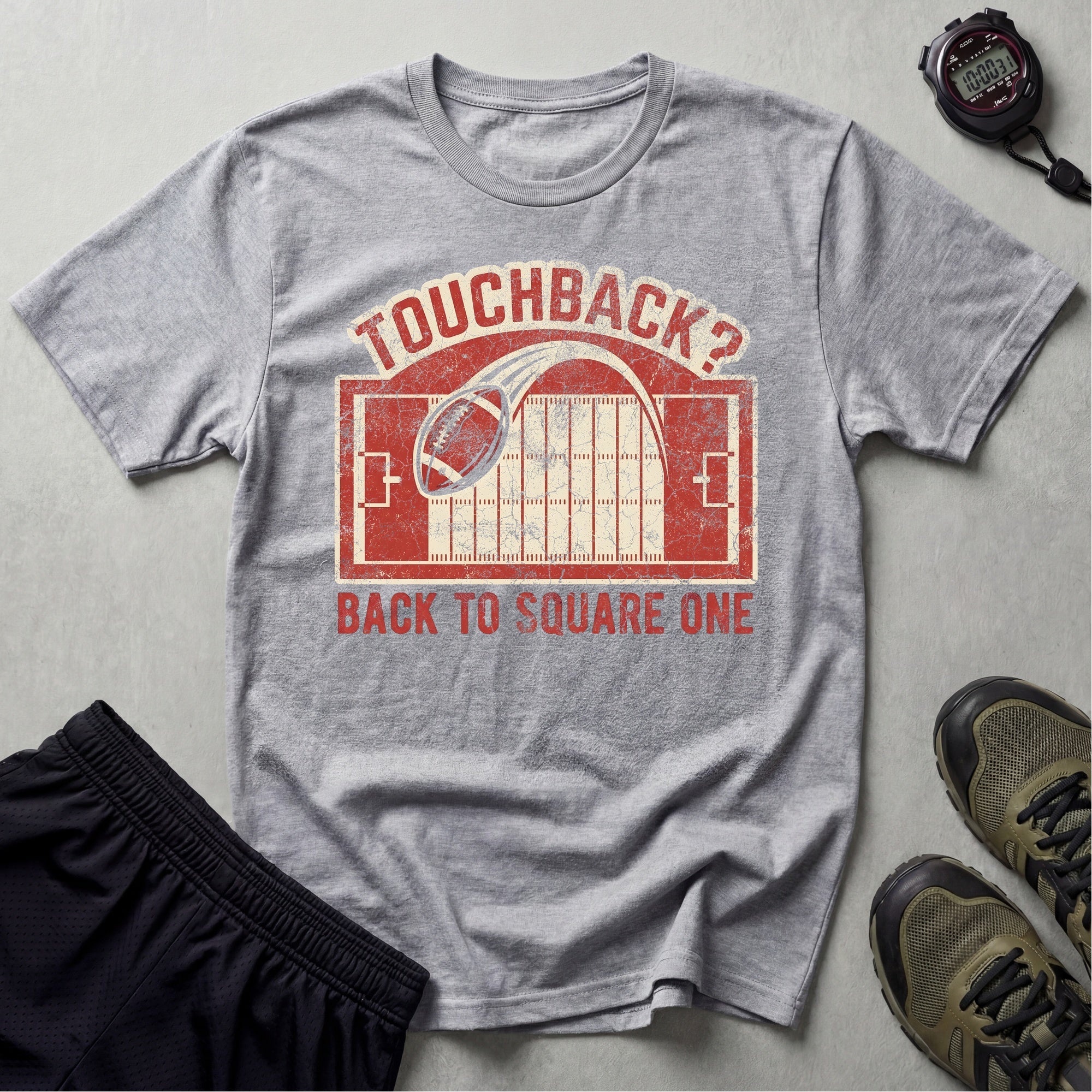 Gridiron Touchback Back To Square One Vintage Gym T-Shirt