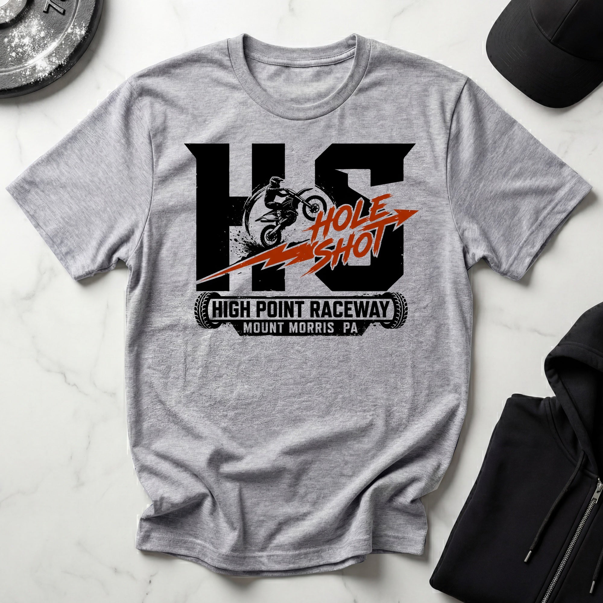 Hole Shot Dirt Biker Gymwear T-Shirt