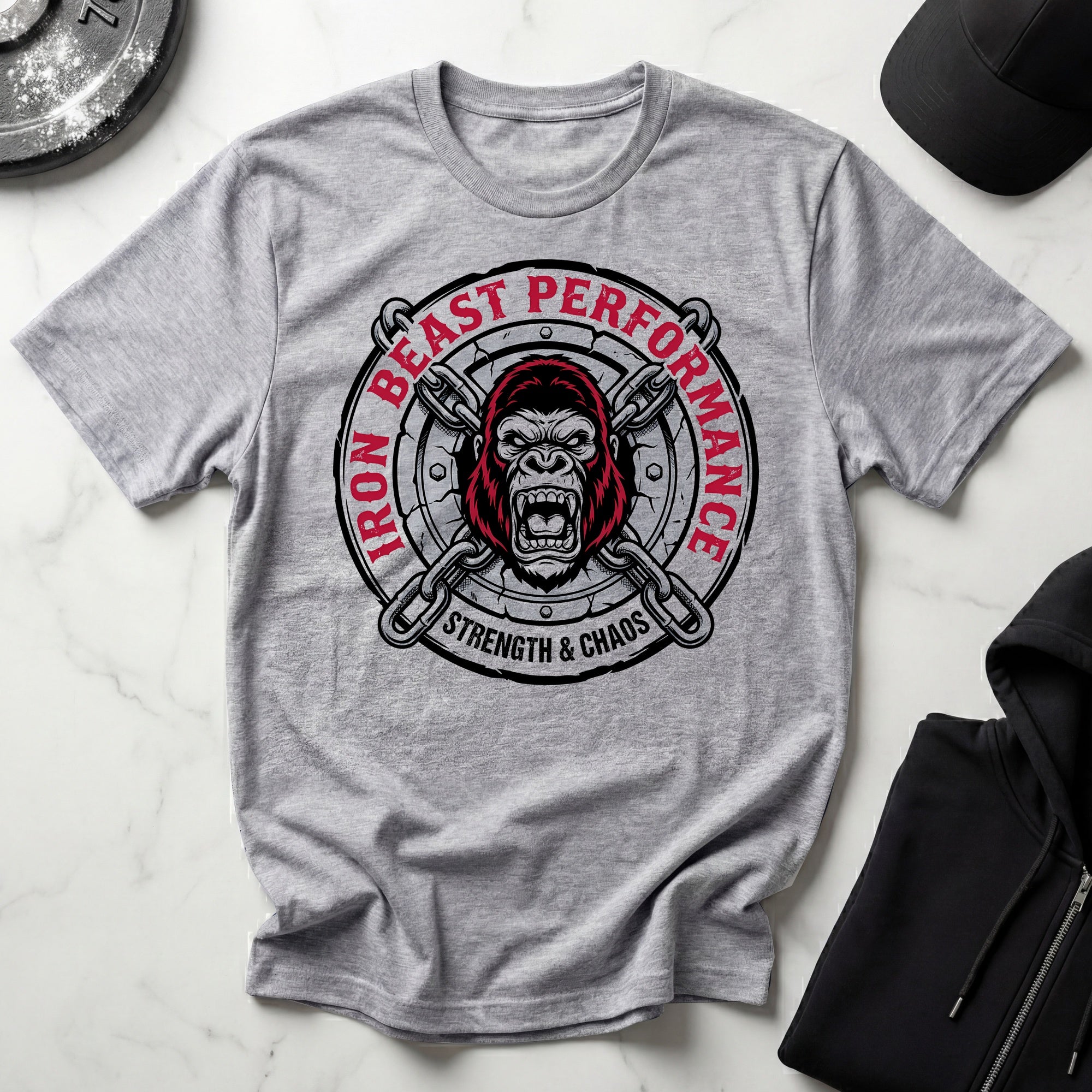 Iron Beast Performance Vintage Gym T-Shirt