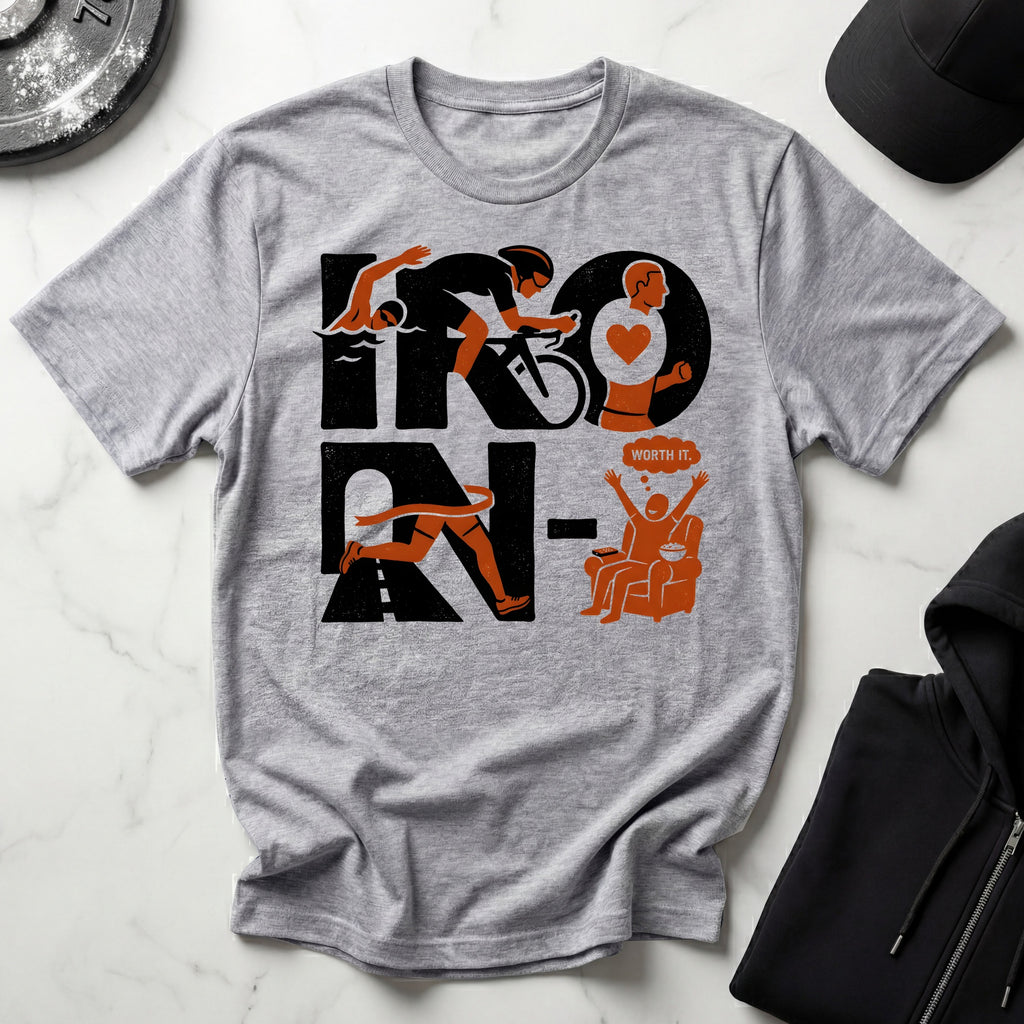 Ironman Triathlon Designer Gymwear T-Shirt