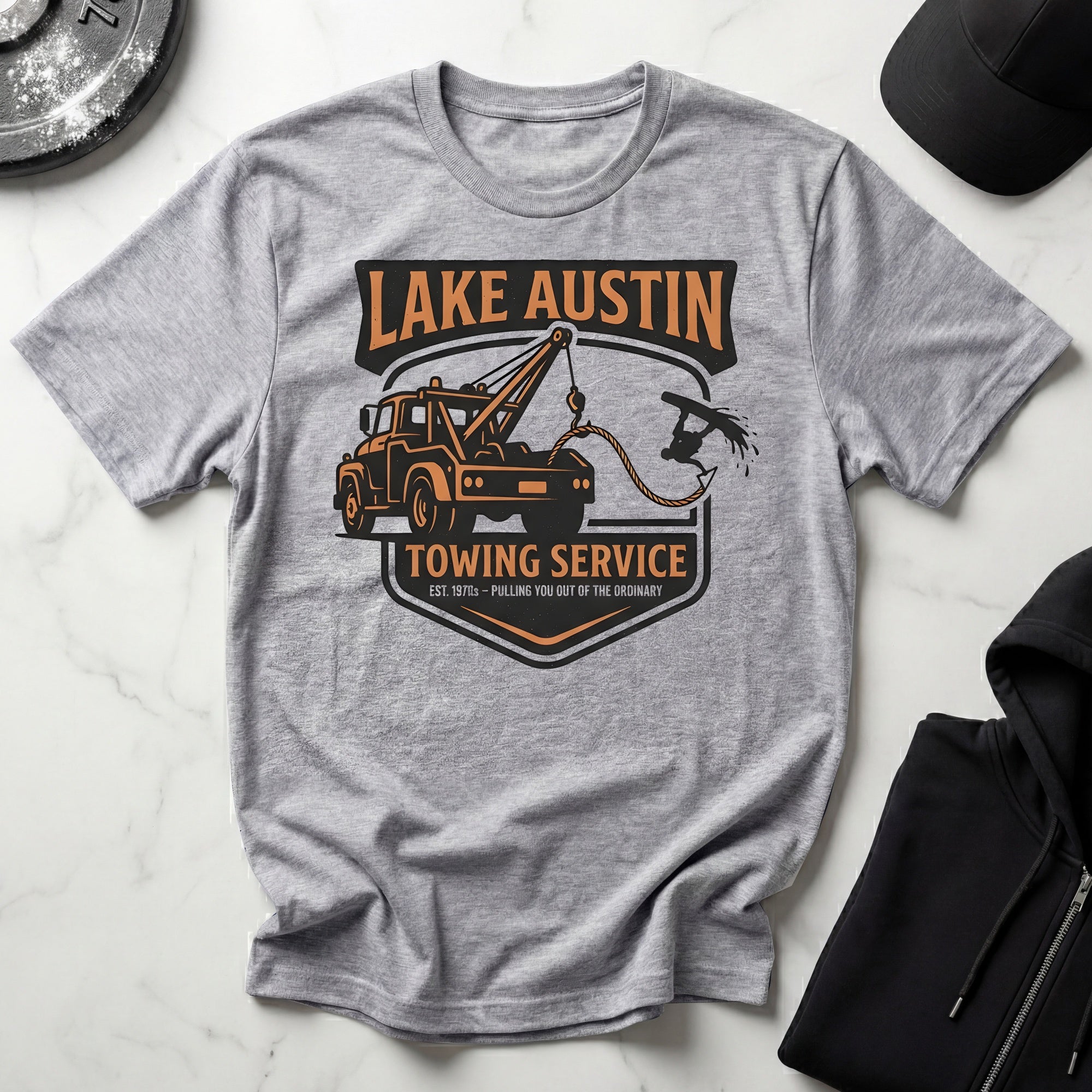 Lake Austin Wakeboarding Vintage Designer Gymwear T-Shirt