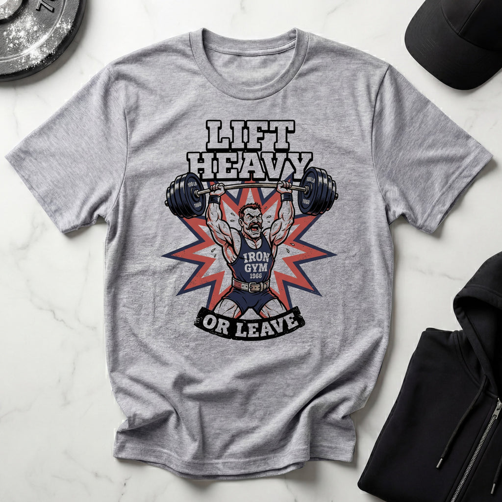 Lift Heavy Or Leave 60s Gym T-Shirt