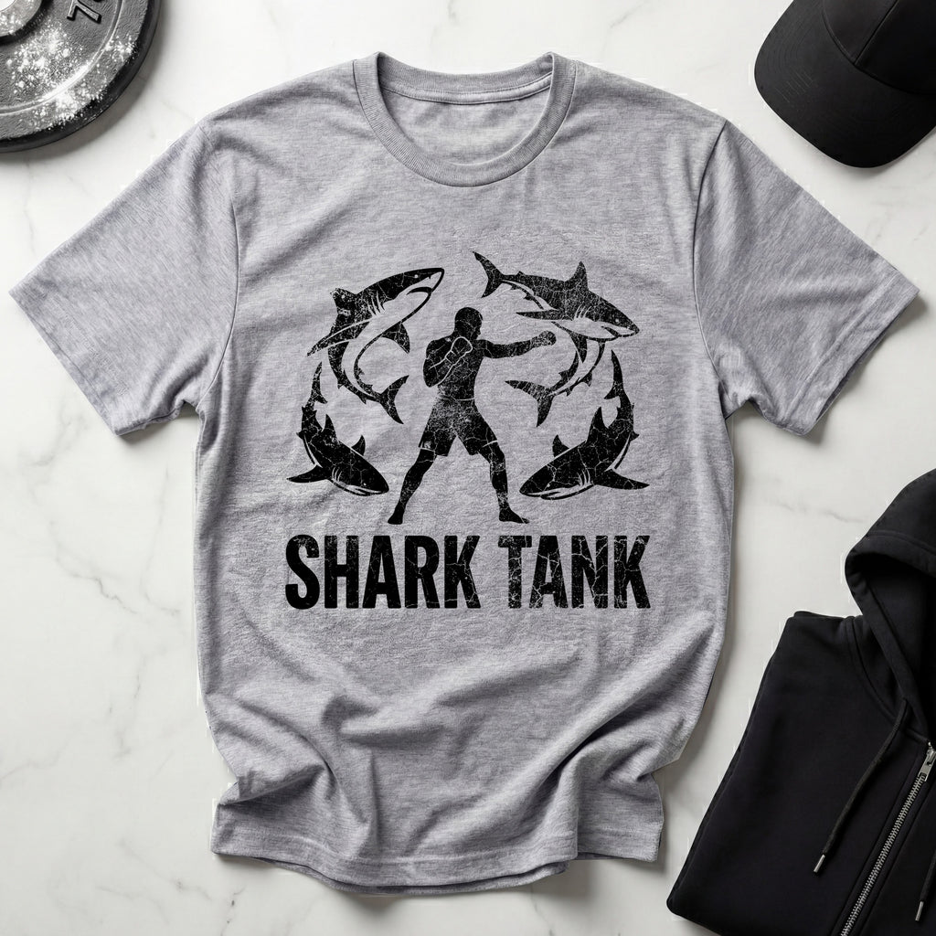 MMA Shark Tank Training Grunge black Gym T-Shirt