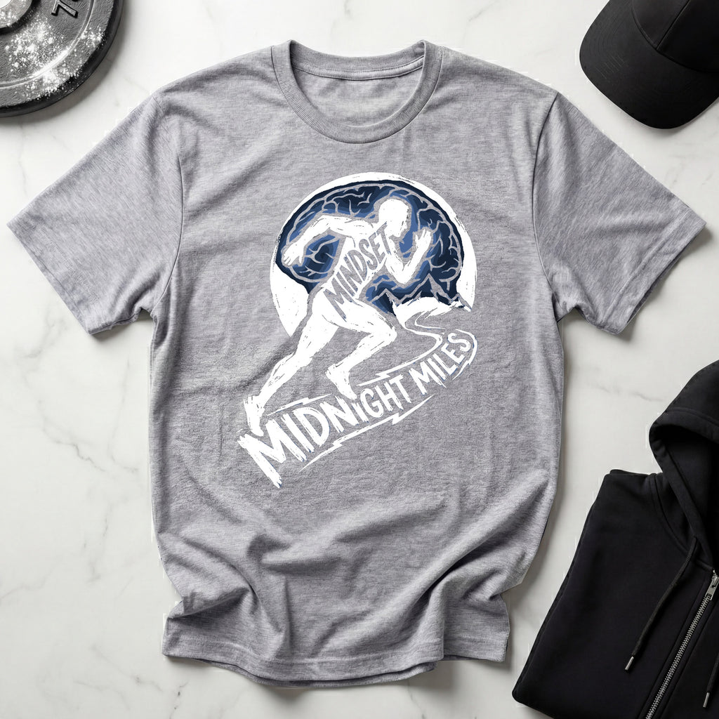 Midnight Miles Marathon Mindset Gymwear T-Shirt